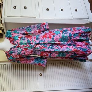 Talbots Floral Button Down Dress 100% Cotton NWT 6 Cottagecore 50's style
